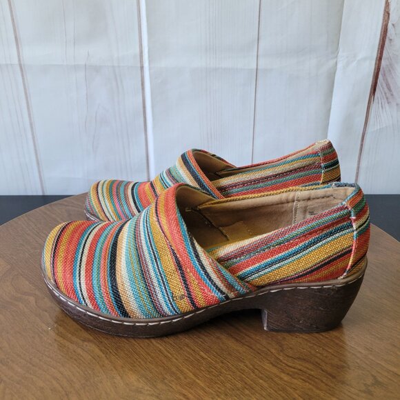 BOC, Born Concept Women’s Clog Shoes, Sz 8M, Nadiyya Boho Multi Color Stripe - Picture 2 of 10